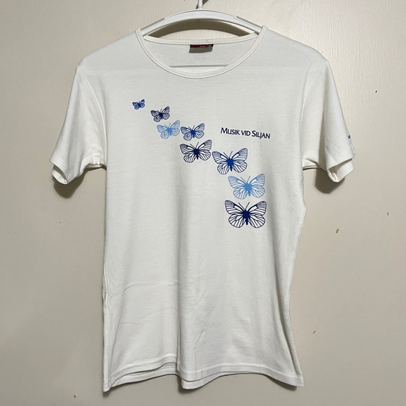 Vintage Tops - Vintage Y2K Butterfly T-shirt L